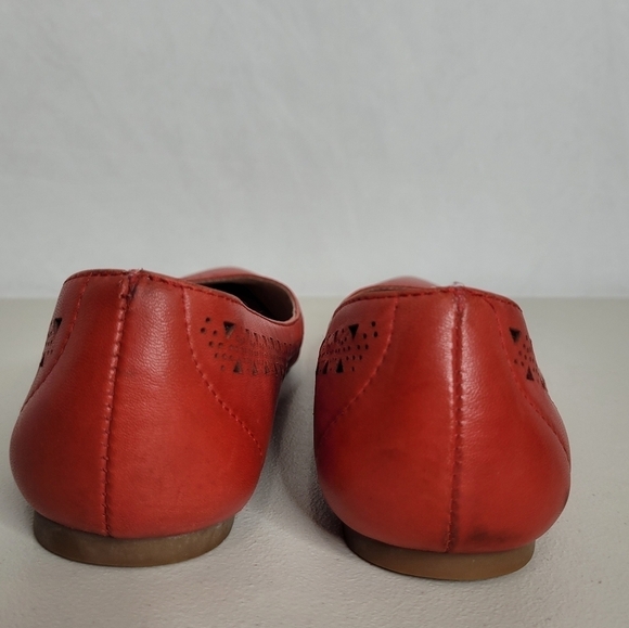 Miz Mooz NYC Red Bombay Cutout Pointed Toe Ballet Flats - Size 7 - 7.5 (7/37.5) - Picture 5 of 15